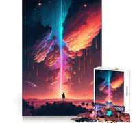 Looking at The Stars Jigsaw Puzzle 1000 Piece Recall Enhancer Thick Material Pattern Assemble Birthday Gift (50x75cm)