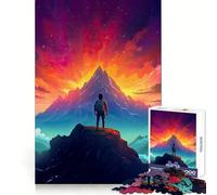 Looking at The Summit Jigsaw for Teenagers1000 Pieces Cognitive Boost Nice Thick Family Bond Santa Surprise (50x75cm)