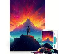 Looking at The Summit Puzzles for Adults 1000 Puzzles Brain Teaser Sharp Detail Family Pastime Art Piece (38x26cm)