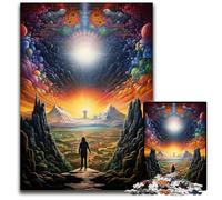 Looking at The World Alone JigsawPuzzle 1000 Pieces for Adults Wooden Jigsaw Puzzles for Adults for Birthdays And Holidays 1000 PCS(75x50cm)