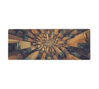 Looking Down At The Tall Buildings Mouse Pad In Big Extended Non-Slip Rubber Base Mousepad With Stitched Edges Gaming Pc Desktop Large Mouse Pad 11.8x31.5