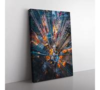 Looking Down on Hong Kong Canvas Wall Art Print 30x20 Inch