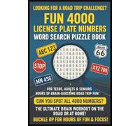 Looking For A Road Trip Challenge? Fun 4000 License Plate Number Word Search Puzzle For Teens, Adults & Seniors: Highway Hunt License Plate Formats ... 4000 Number & Letter| Gift For Christmas