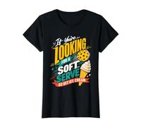 Looking for A Soft Serve Pickleball Ice Cream Value Graphic T-Shirt, Women, Black, XS