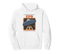 Looking For My UFO To Get Me Out Of Here (Retro Graphic) Pullover Hoodie