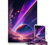 Looking for New Worlds Puzzles for Adults 1000 Puzzles Cognitive Boost Thick Material Family Bond Christmas Surprise (38x26cm)