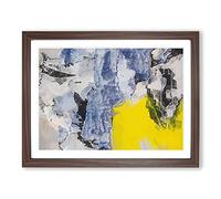 Looking For Something In Abstract Modern Art Framed Print | A2 Walnut Framed Wall Art | Ready to Hang | Abstract Fantasy Picture | Living Room Bedroom Lounge Office