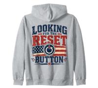 Looking for the Reset Button American Flag Zip Hoodie