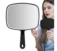 Looking Glass Handle Portable - Ergonomic Portable Compact Premium Personal Square, Sturdy, Sleek, High-performance, Stylish, Black, Salon Beauty Tools Accessories, Barber | Barber Durable