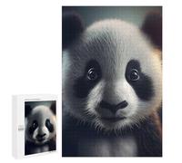 Looking In Your Soul Panda Adult Tabletop Puzzle, 1000 PCS - Winter Activity Gift; for Couples, Friends And Family