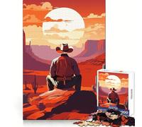 Looking Into The Desert 1000 Piece Jigsaw Puzzles for Teenagers Jigsaw Creative Fun Smooth Cut Home Game Perfect Decor (50x75cm)