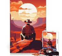 Looking Into The Desert 1000 Pieces Puzzles for Adults Serene Game Quality Print Pattern Build Home Display (38x52cm)