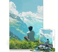 Looking Into The Distance Teenager Jigsaw Puzzles 1000 Pieces Mind Workout Snug Connection Home Fun Festive Gift (38x52cm)