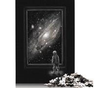 Looking Through A Masterpiece 1000 Pieces Puzzles for Teenagers Gifts Wooden Puzzle Jigsaws for Adults Home Educational Games DIY Toys 1000pcs (75x50cm)