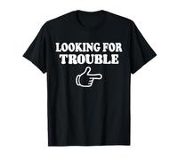 Looking Trouble Funny Matching Couples Outfit for Husband T-Shirt
