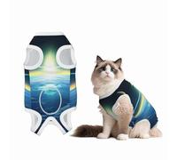 Looking up at The Earth Recovery Suit for Dogs Cats After Surgery, Soft Cotton Post-Surgery Suit for Male and Female Pet