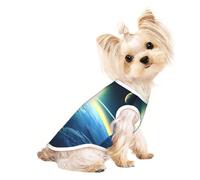 Looking up at The Earth Small Dog Shirt,Soft Breathable Dog Shirt for Dogs Cats Boy Girl Pet Tshirt,Suitable for Small Pets