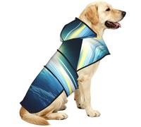Looking Up At The Earth Waterproof Dog Raincoat And Rain Jacket For Small Medium Large Dogs With Reflective Stripes And Adjustable Belly Strap