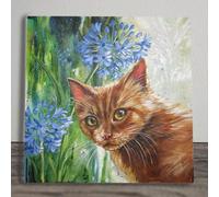 LookingBack Ceramic Picture Tile Artwork By Judith Yates Hanging Wall Art Home Décor