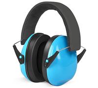 Lookka Ear Defenders Kids, Foldable Adjustable Hearing Protection Noise Cancelling Blue Ear Muffs for Children Baby (6 Months to 14 Years Old)(Blue)