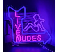 Looklight Live Nudes Neon Signs for Wall Decor Sexy Naked Lady Neon Light USB Powered LED Art Wall Light Man Cave Signs for Bedroom Hotel Bar Club Pub Shop Bachelorette Party