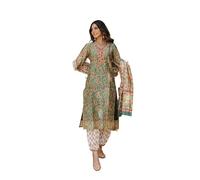 LookMark Women Kurta Set: Where Tradition Meets Trend: Stay Fashion-Forward Yet Rooted in Tradition with Our Stylish Ethnic Sets!, Green, S