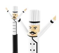 LookOurWay Air Dancers Inflatable Tube Man Attachment - 10 Feet Tall Wacky Waving Inflatable Dancing Tube Guy for Business Promotion (Blower Not Included) - Restaurant and Food Themed - Chef