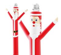 LookOurWay Air Dancers Inflatable Tube Man Attachment - 10 Feet Tall Wacky Waving Inflatable Dancing Tube Guy (Blower Not Included) - Christmas Theme - Santa Claus
