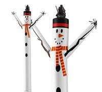 LookOurWay Air Dancers Inflatable Tube Man Attachment - 20 Feet Tall Wacky Waving Inflatable Dancing Tube Guy (Blower Not Included) - Christmas Theme - Snowman