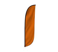 LookOurWay Feather Flag, 12 ft Advertising Flag for Business and Events Promotion, Solid Color (Orange),10M1200065