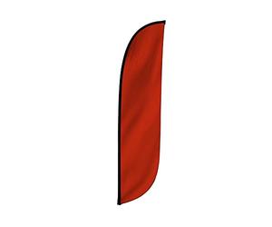 LookOurWay Feather Flag, 12 ft Advertising Flag for Business and Events Promotion, Solid Colored (Red),10M1200067