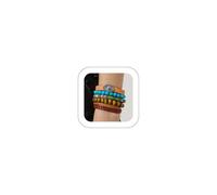 Lookray Western Bracelet for Women, Boho Turquoise Crystal Leather Beaded Bracelet Stackable Multi-Layer Rustic Cow Head Cuff Bracelet Western Country Cowgirl Cowboy Outfits Jewelry Accessories, L, no