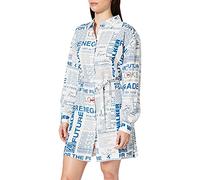 LOOKS BY WOLFGANG JOOP Women's Bluse mit Logo Print Blouse, White, S