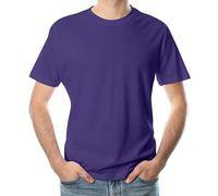 Looks Divine Gift Mens T-Shirt Crew Neck Short Sleeve T-Shirt for Men UK (UK, Alpha, XL, Regular, Regular, Purple)