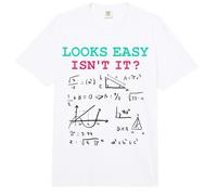 Looks Easy Isn’t It Funny Math Physics Joke Nerd Humor Comfort Colors Adult Heavyweight T-Shirt