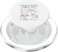 Looks Easy Isn’t It Funny Math Physics Joke Nerd Humor PopSockets PopGrip for MagSafe