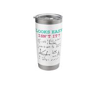 Looks Easy Isn’t It Funny Math Physics Joke Nerd Humor Stainless Steel Insulated Tumbler