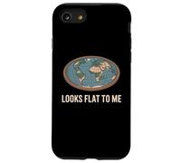 Looks Flat To Me | Funny Sarcastic Graphic Earth Design Case for iPhone SE (2020) / 7/8