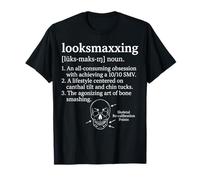 Looksmaxxing Dictionary Definition Skull Diagram Looksmaxers T-Shirt