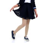 looksy Girl’s Fishnet Tights Durable Mesh Pantyhose Comfortable Small Diamond Netted Pattern Fashionable Hosiery Dance School Party Lena, Natural 5-6 years (110-116 cm)