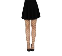 looksy Womens Fishnet Tights Netted Diamond Pantyhose Sexy High Waist Stockings Fancy Cross Large Mesh Ada, Nero XS/S