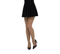 looksy Womens Hold Ups Opaque Self-supporting Stockings 60 den Elastic Band Tape Plus Size Thigh-High, Visone XS/S