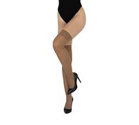 looksy Womens Over the Knee Socks Knee-High Long Plain Socks for Girl School Cosplay Uniform Stockings 60 den, Visone