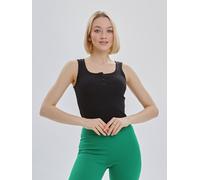 Lookus Women's Mercan Crop Vest in Black | Size: Medium Lookus Black M