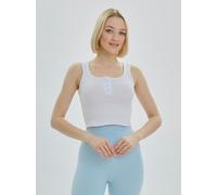 Lookus Women's Mercan Crop Vest in White | Size: Large Lookus White L