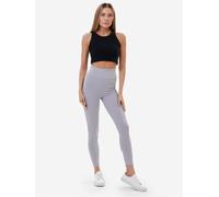 Lookus Women's Zelal Ribbed Leggings in Light Grey | Size: Large Lookus Light Grey L