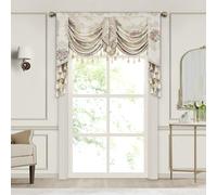 Loom and Mill Floral Damask Waterfall Valance Sheet For Living Room 150cm Wide
