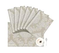 Loom and Mill Luxury Alps Placemats 6 Pack- Beige