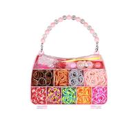 Loom Band Kit - 600 Pcs Loom Bands Kits for Girls and Boys, Rubber Band Bracelet Kit, Loom Bracelet Making Kit for Diy Friendship Bracelets Hair Accessories Necklaces, Loom Band Kits Gift for Kids