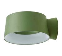 LOOM DESIGN LED wall light Cookie, green, aluminium, Ø 15 cm